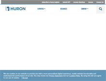 Tablet Screenshot of huronconsultinggroup.com